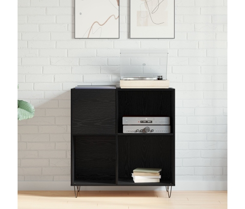 Armario para Registros en Roble Negro 84.5x38x90 cm