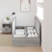 Estructura de cama de almacenamiento  Gris Sonoma 100x200 cm
