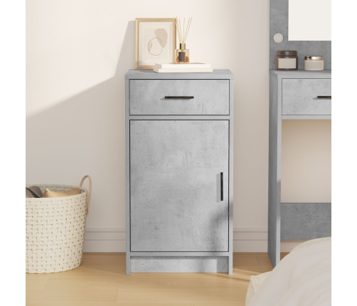 Mueble de Entrada Gris Concreto 40x41x75 cm Madera Elaborada