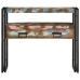 Mesas Auxiliares  Multicolor 90x33x75 cm de Madera Sólida Recuperada y Metal