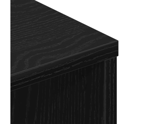 Armarios de Pared para TV  (Juego de 2) - Roble Negro, 80x30x30 cm, Hecho de Madera Elaborada