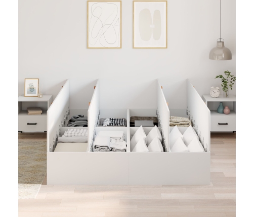 Estructura de Cama  Blanca MDF 140 x 200 cm