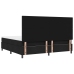 Cama con Base y Colchón Negro 200x200 cm Tela