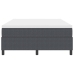 Cama Box Spring con Colchón Gris Oscuro 160x200 cm Tejido de corduroy