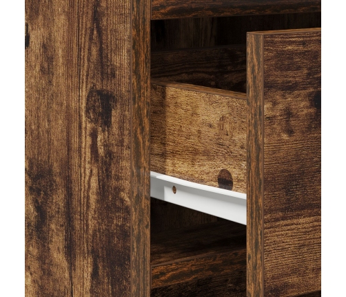 Sideboard  de Roble Ahumado 40x41x75 cm de Madera Compuesta