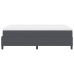 Cama Box Spring con Colchón Gris Oscuro 160x200 cm Tejido de corduroy