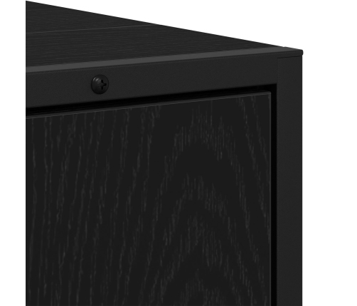 Armario de Lavabo de Baño  Roble Negro 80x33x60 cm Madera Contrachapada