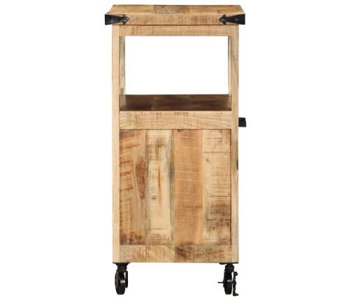 Carro de Cocina 55x40x80 cm Madera Maciza Rústica de Mango