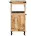 Carro de Cocina 55x40x80 cm Madera Maciza Rústica de Mango