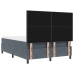 Cama Box Spring  con colchón Gris Oscuro 140x200 cm Terciopelo