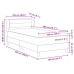 Cama Box Spring de  con Colchón Negro 100x200 cm de Tela