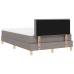 Cama Box Spring con Colchón Topo 120x200 cm Tela