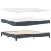 Cama con Box Spring y Colchón  Gris Oscuro 200x200 cm Terciopelo