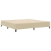 Cama Box Spring  Verde Claro Gris 200x200 cm Tela de Pana