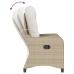 Sillón Recliner con Cojín Beige de Poliratán