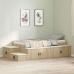 Cama de Almacenamiento Roble Sonoma 80x200 cm