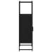 Armario de baño  Negro Roble 33x33x120,5 cm Madera elaborada
