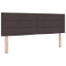 Cabecero diseño Lines marrón oscuro 160 cm tela