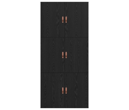 Estructura de Cama  Roble Negro 75x190 cm Madera Fina