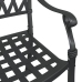 Sillas de jardín  2 piezas Negro de aluminio fundido
