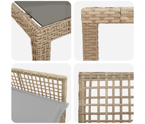 Set de 5 Beige y Negro
