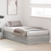 Cama con almacenamiento  Marco Gris Sonoma 80x200 cm