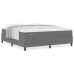 Cama con Somier  con Colchón Gris Claro Super King Tela de Corduroy