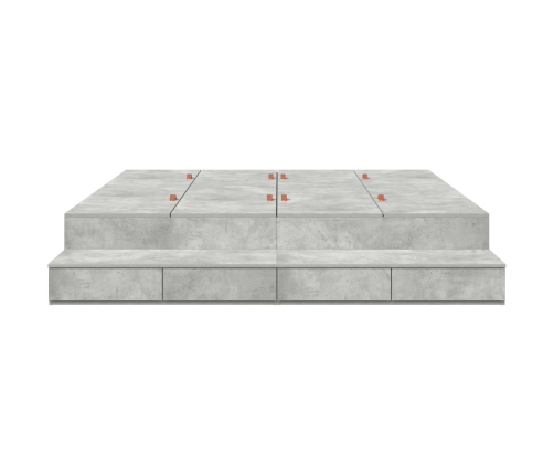 Estructura de Cama  Gris Concreto 180x200 cm