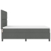 Cama con Somier y Colchón Gris Oscuro 140x190 cm Tela