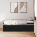 Cama de Almacenamiento  Roble Negro 75x190 cm