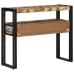 Mesas Auxiliares  Multicolor 90x33x75 cm de Madera Sólida Recuperada y Metal