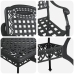 Juego de 3 Negro Aluminio Fundido Mediana