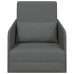 Sofá Cama de Piso  2-en-1 Gris Oscuro 65x80x83 cm Tela