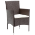 Set de Comedor Jardín  9 Piezas Marrón Poliratán