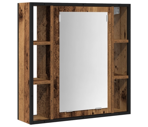 Set de Muebles de Baño de 2 Piezas de Madera Vieja y Madera Ingenierizada