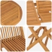 Conjunto de 7 Piezas de Comedor de Jardín de Madera Sólida de Teca