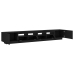 Mueble para TV  con luces LED Negro Roble 260x35x40 cm de madera