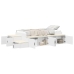 Cama  Blanca Madera de calidad 90 x 190 cm Con almacenamiento
