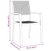Set de comedor de jardín  de 5 piezas Negro Polyrattan
