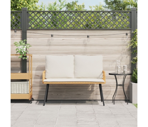 Banco de Jardín  Natural 114x64x78 cm de Poliratán