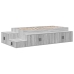 Cama de Almacenamiento Gris Sonoma Madera Engineered 90 x 200 cm