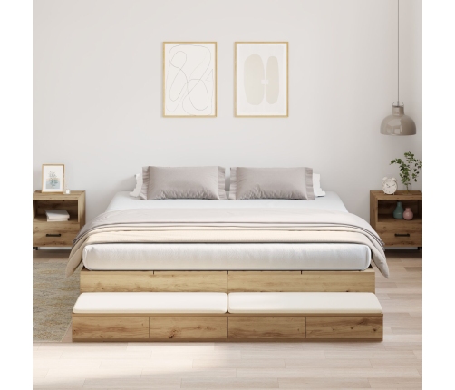 Cama  Roble Artesanal 200x200 cm