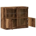 Aparador  con Luces LED Madera Vieja 81x37x67 cm