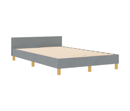 Estructura de Cama Gris Claro 120x200 cm Tela