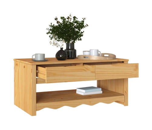 Mesa de Café ""DRAMMEN"" 99x55x45 cm Madera Sólida de Pino