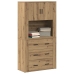 Armario Alto de Roble Artesanal 80x33x150 cm de Madera Elaborada
