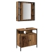 Set de Muebles de Baño de 2 Piezas de Madera Vieja y Madera Ingenierizada
