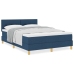 Cama Somier con Colchón Azul 140x190 cm Tela