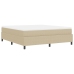 Cama con Base Spring  con Colchón Verde Claro Gris Super King Tela de Corduroy