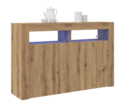 Aparador  Roble Artesanal Madera de Ingeniería 116 x 30 x 75 cm